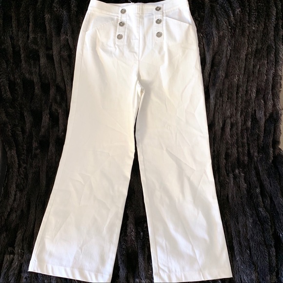 W by Worth Pants - W by Worth High Waisted White Pants